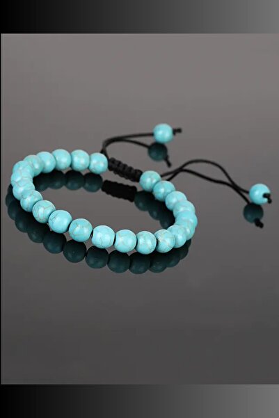 NBS Beautiful Naturel Stones سوار من الحجر الطبيعي الفيروزي (العدم) الحقيقي (...