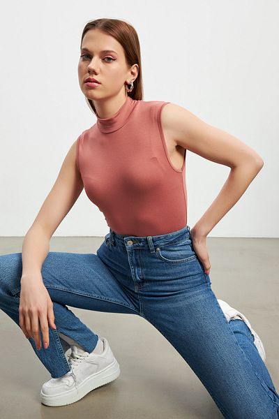 Bipantolon Γυναικεία αμάνικη μπλούζα Dusty Rose