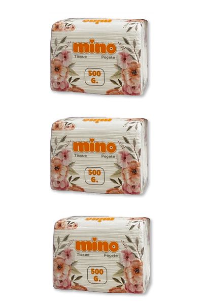 AREX Mino Napkin 500 Gr-3 Pack X 500 Gr(3 X 500 PIECES - TOTAL 1500 PIECES)