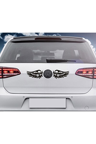 Melek Pazarı 50 X 27 Cm ( 2 Adet ) Melek Kanatları Araba Sticker, Oto Modifiye