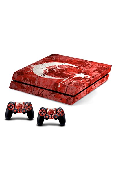 Sticker Market Ps4 Türk Bayrağı Playstation Kaplama Sticker Seti