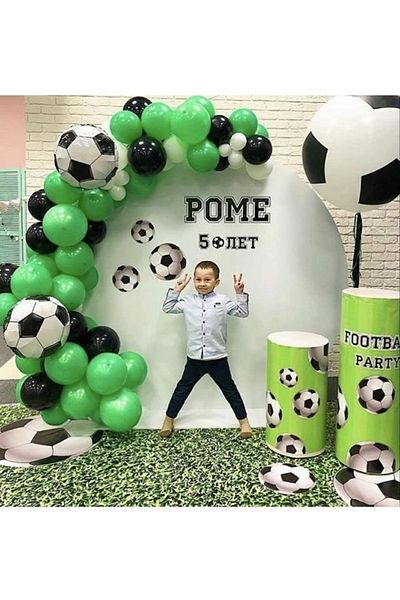 MFM Party Football Fan Foil Chain Balloon Set