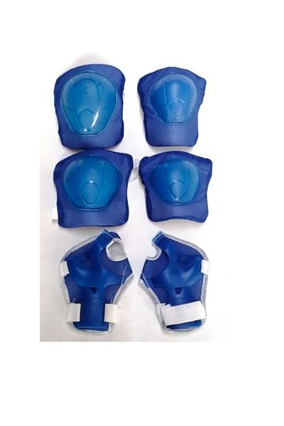 PerfectTrade Unisex Blue Skate and Skateboard Child Protection Safety Set 6 Pieces