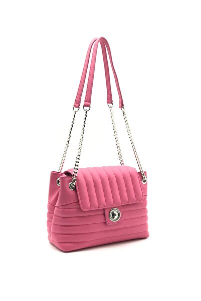 VICTORIA SHINE حقيبة مبطنة متوسطة الحجم 2001 فوشيا