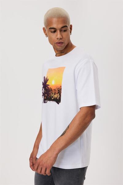 Lee Cooper Ανδρικό T-Shirt με λαιμόκοψη - Leo White