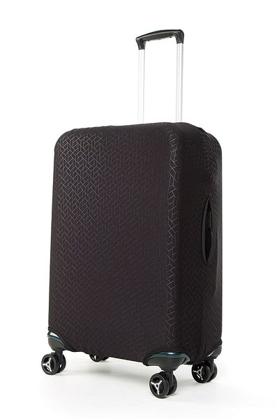 BAGzy Frozen Patterned Black Medium Size Luggage Cover