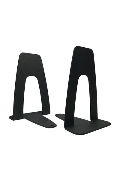 Simge Yapı Dekorasyon Metal Black Set of 2 Book Holder, Book Support