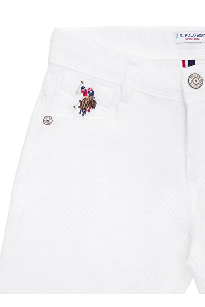 U.S. Polo Assn. Λευκό αγορίστικο παντελόνι Chino - Normal Waist, Pipe Leg Michaelkıds23y
