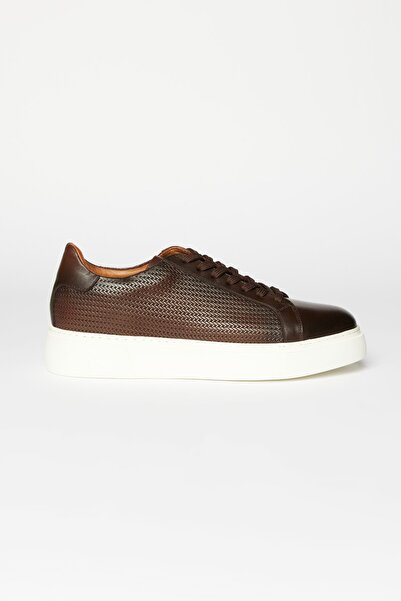 ALTINYILDIZ CLASSICS Erkek Kahverengi %100 Deri Sneaker Ayakkabı