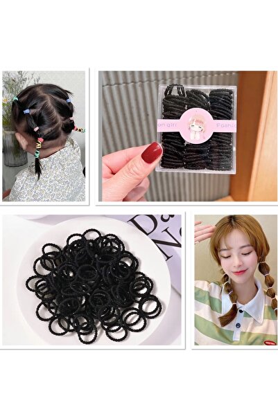 NEW HİLL 100 bucăți agrafe de păr elastice din material în cutie