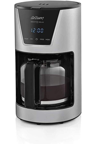 Arzum Ar3081 Brewtime Delux Filtre Kahve Makinesi, Inox, 19x33x25 Cm