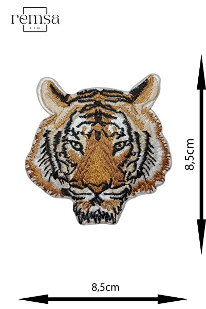 REMSATİC Ütü Ile Yapışan Arma - Yama - Patch - Kaplan Modeli (8,5cm X 8,5cm)
