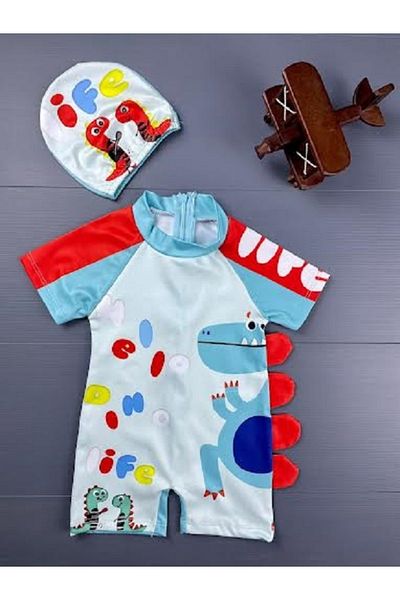 PODIUM GYM Costume de baie pentru bărbați - Protecție solară, uscare rapidă, imprimeu cu personaje drăguțe