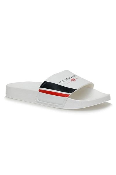 U.S. Polo Assn. Ανδρικές παντόφλες Willy 3fx Λευκές