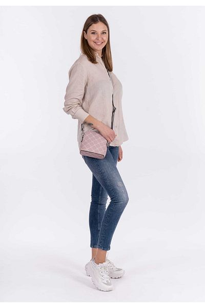 Tamaris Umhängetasche - Rosa - Kariert