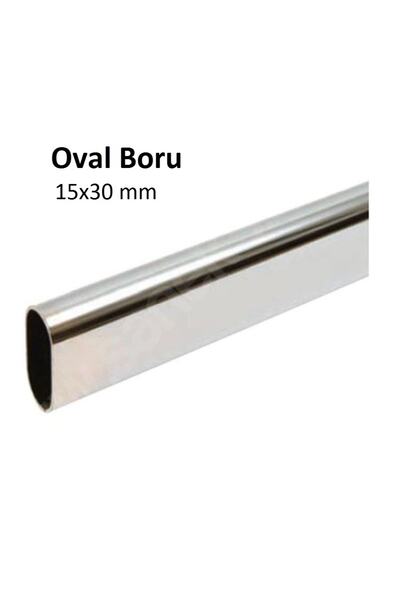 Azra Mutfak Dolap Askı Borusu. Oval - Yuvarlak Dolap Askı Elemanı 80-100 cm A...