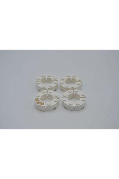 LEGO Original Custom Moc Creator Brick Round 2 X 2 Quarter Round Brick White 4 Pieces Will Be Sent