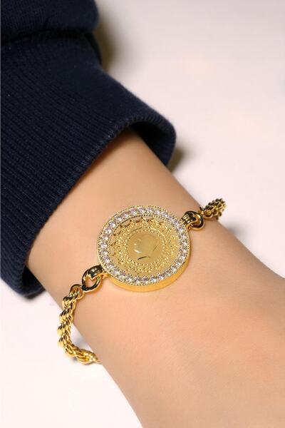 aytekgold 22 Ayar Çeyrekli Halat Bileklik