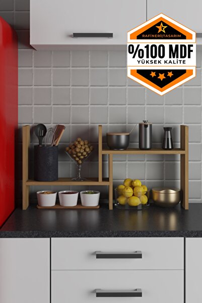 rafineritasarım Raf Çok Amaçlı Mutfak Düzenleyici Mdf