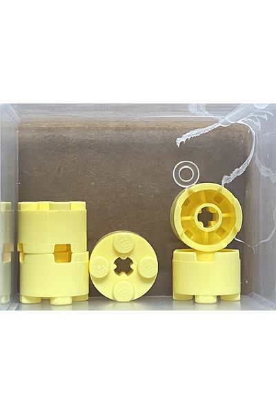 LEGO Original Custom Accessory Creator Brick Round 2 X 2 Round Brick Light Yellow 4 Pieces Will Be Sent