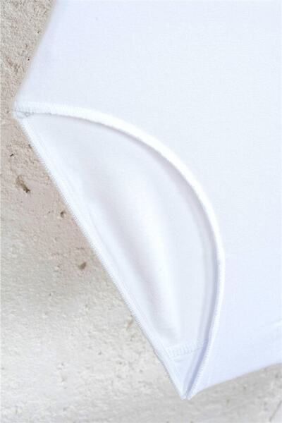 BSM Chiloți de damă, alb, din bumbac modal, natural de înaltă calitate, chiloți Batocom cu talie înaltă 9 buc