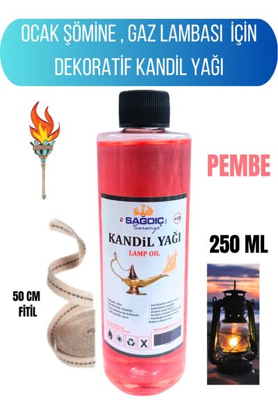 Sağdıç Saraciye Kandil Yağı Kokusuz Dumansız Iç Mekan Gaz Lambası Bambu Yakıt...