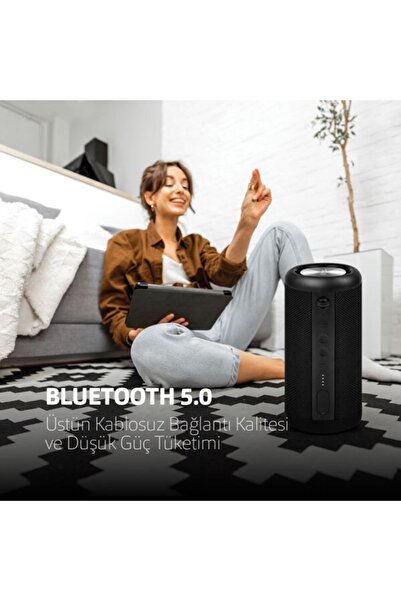 Ttec Dynamite Duo Çift Pasif Radyatör ve Aktif Sürücülü IP65 Dereceli 15W Bluetooth Hoparlör