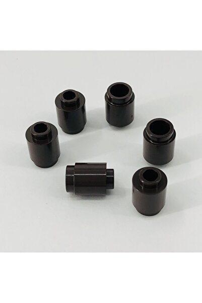 LEGO الملحقات الأصلية Creator Brick Round 1 X 1 طوب دائري بني داكن 6 قطع سيتم إرسالها