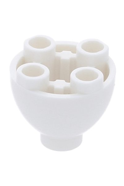 LEGO Original Custom Accessory Brick Round 2 X 2 Reverse Dome Round Brick White 1 Piece Will Be Sent