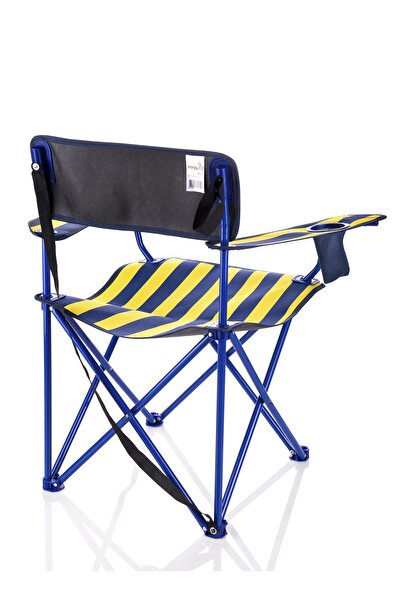 Miras Fans Pro Kamp Sandalyesi , Sarı-lacivert (2 YIL GARANTİ)