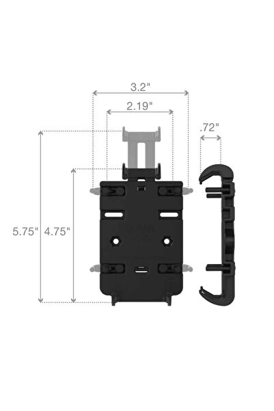 ram mounts Quick-frip Telefon Tutucu Ram-hol-pd3u