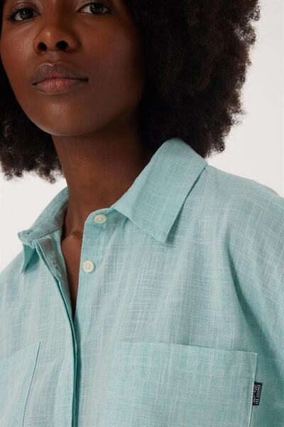 Lee Cooper Mındy Γυναικείο Πλεκτό Φτερωτό Μπλουζάκι (Δεν έχει μεταφερθεί στα τουρκικά όπως γνωστό)