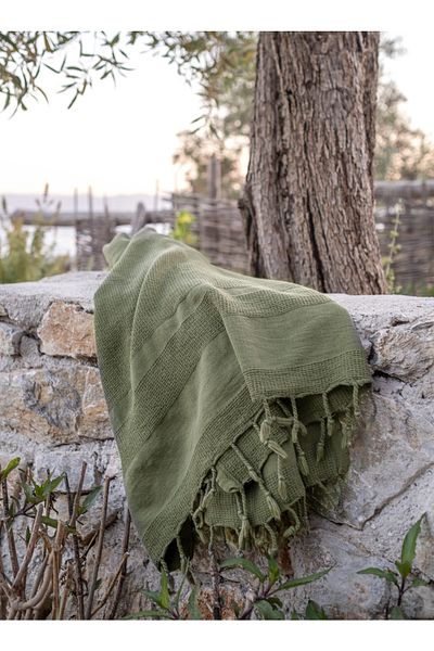 Barine Πράσινη Πέτρα Βαμβακερή Πεστάμαλ - 85x160