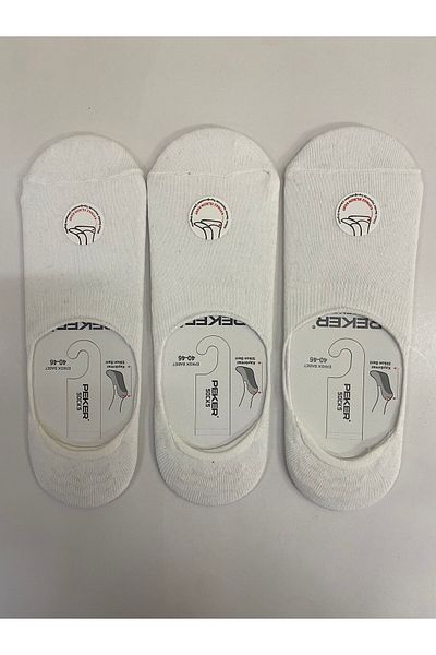 Pierre Lines Men's Ballerina Socks - Economical Set of 3