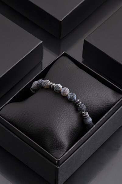 Sortie Aksesuar Hematite Original Natural Stone Gift Boxed Bracelet 020