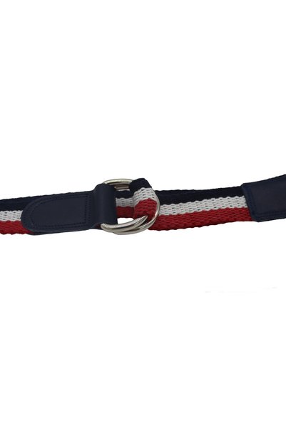 Anatolia Women's Leather 3cm Green D Ring Antique Buckle Woven Cotton Canvas Sport Denim Cloth Belt