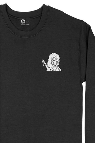 Cix Φούτερ με στάμπα με σχέδιο Anime Masked Girl Pocket