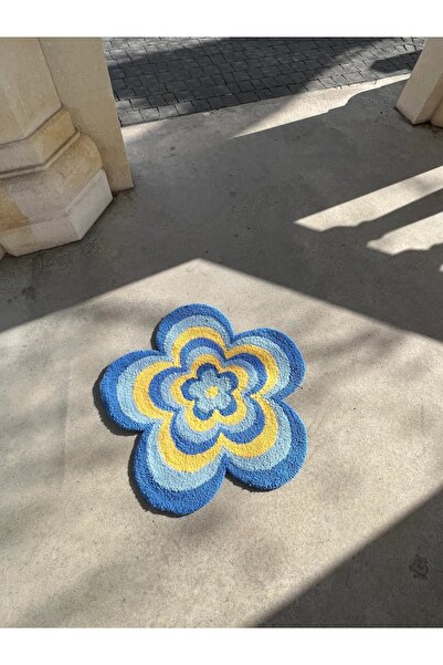 293plus Tufting Gun El Yapımı Çiçek Desenli Dekoratif Halı