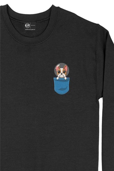 Cix Hanorac imprimat Sad Dog Pocket Design