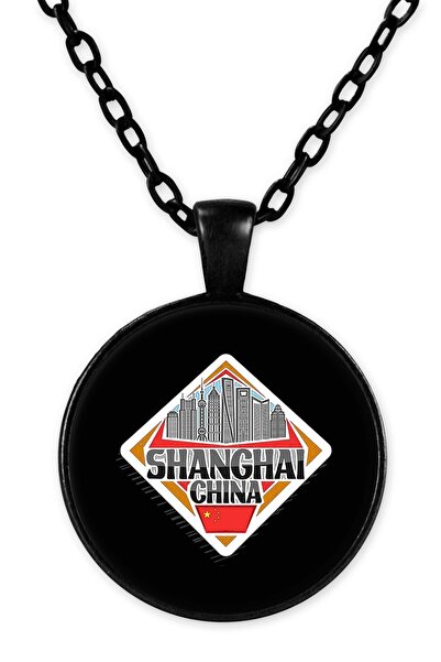herotasarım قلادة شانغهاي جين بسلسلة سوداء - Bll2173