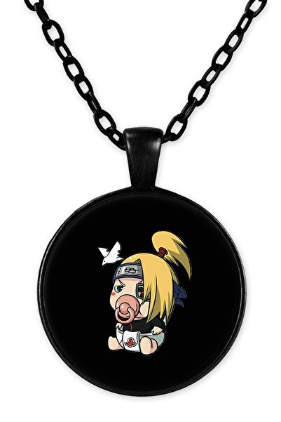 herotasarım ناروتو دييدارا - قلادة سلسلة سوداء BLL2976