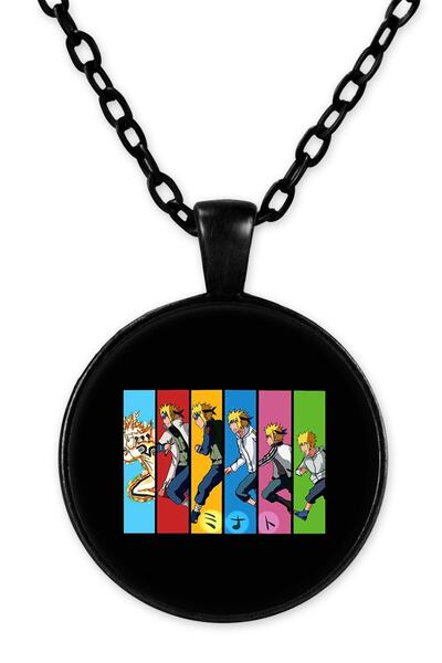 herotasarım قلادة ناروتو بسلسلة سوداء - Bll447