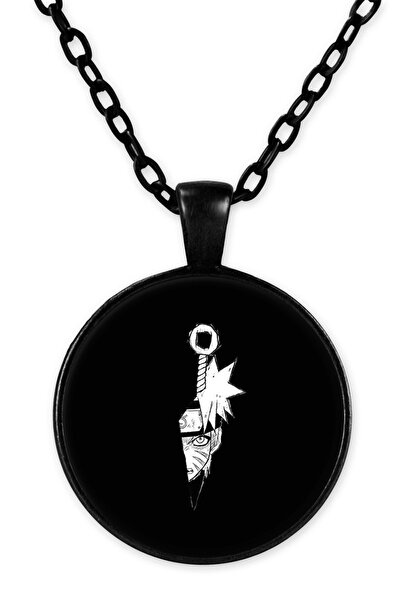 herotasarım قلادة ناروتو بسلسلة سوداء - Bll3144