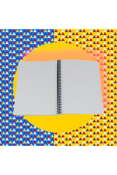 KESKİN COLOR 16x22 سم 80 ورقة غطاء بلاستيكي غير مبطن سلك دفتر 60 غرام صفحة بيضاء