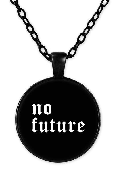 herotasarım قلادة نو فيوتشر بسلسلة سوداء - Bll3053