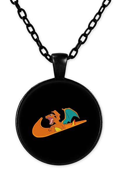 herotasarım قلادة سلسلة تشارماندر سوداء - Bll3746