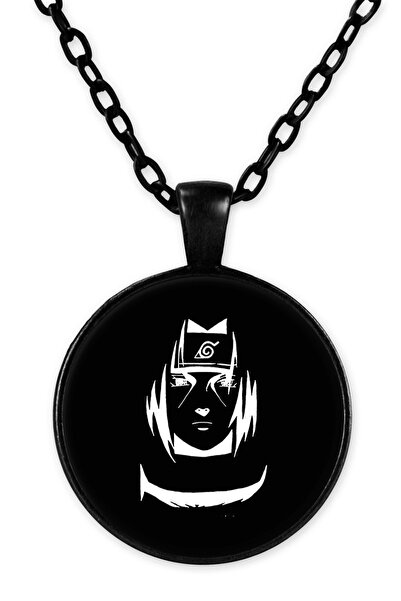 herotasarım قلادة بسلسلة سوداء من الرسوم المتحركة ناروتو - Bll2552