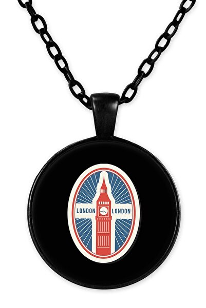 herotasarım Black Chain London Necklace - Bll2207