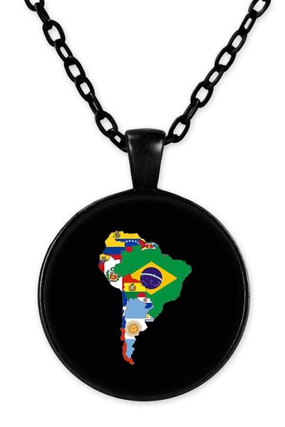 herotasarım Black Chain South American Necklace - Bll3796