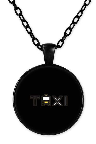 herotasarım قلادة سلسلة تاكسي سوداء - Bll3839